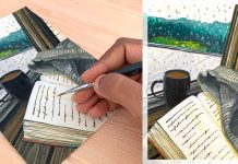 Rainy Day Acrylic Painting – Step By Step For Beginners